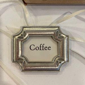 Longaberger 2003 Pewter Label Tie-On